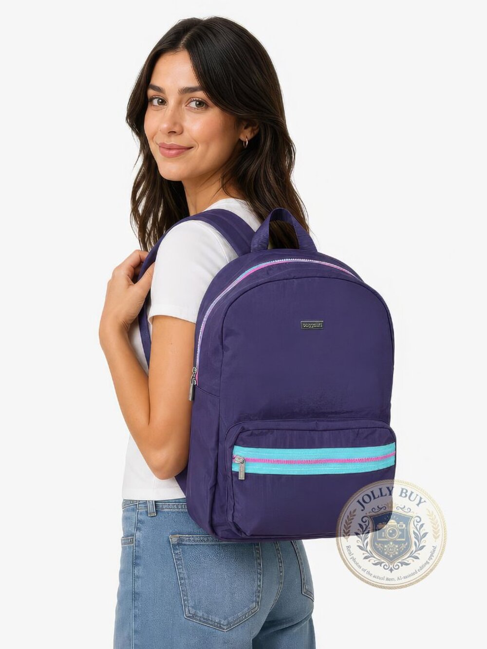 Baggallini Women’s Backpack Lightweight Water Resistant Travel Bag Laptop Sleeve